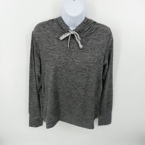 Members Mark Women's Black White Hooded Shirt Large NWT